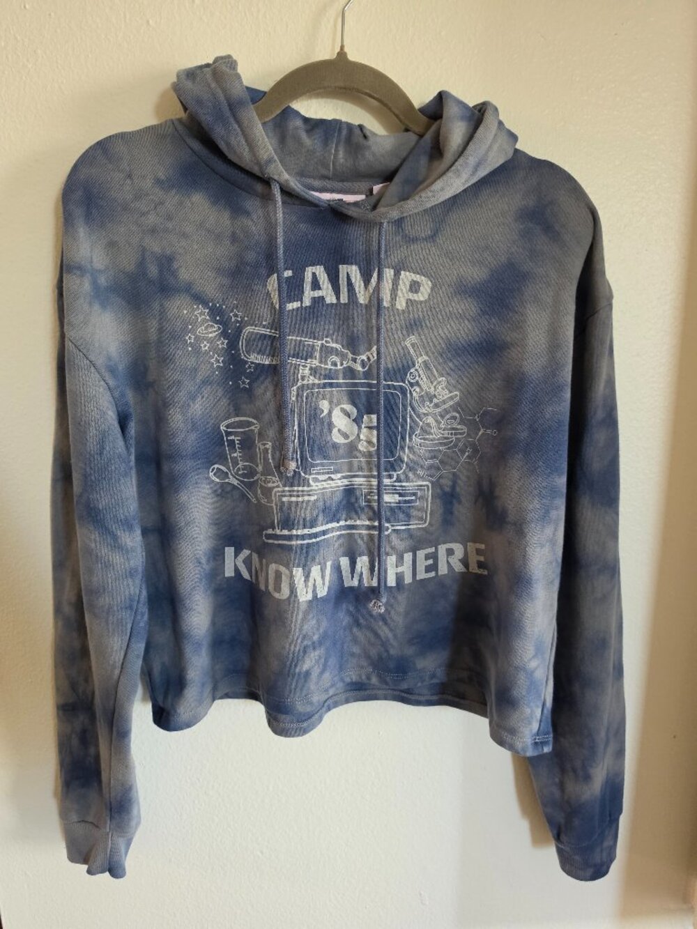 Stranger Things Camp Know Where ’85 Tie Dye Hoodie M